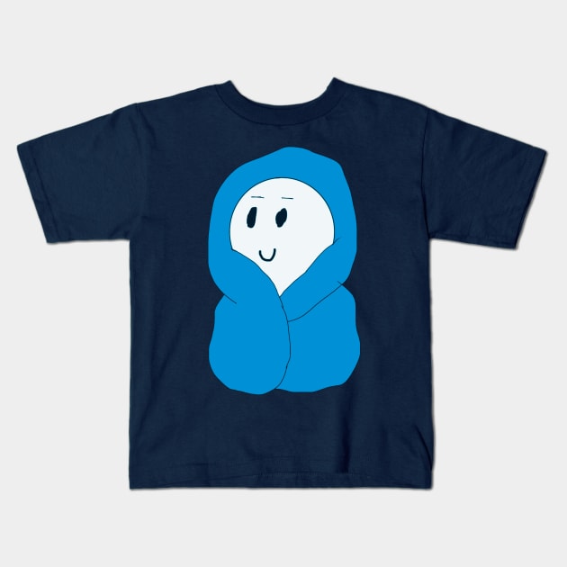 Guy in a Blue Blanket Kids T-Shirt by Usagicollection